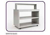 Mueble neutro de buffet modular acabado Calcio V3