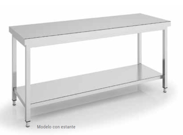 Mesa Trabajo Central C/Estante Dim:1200X600X850 Mm