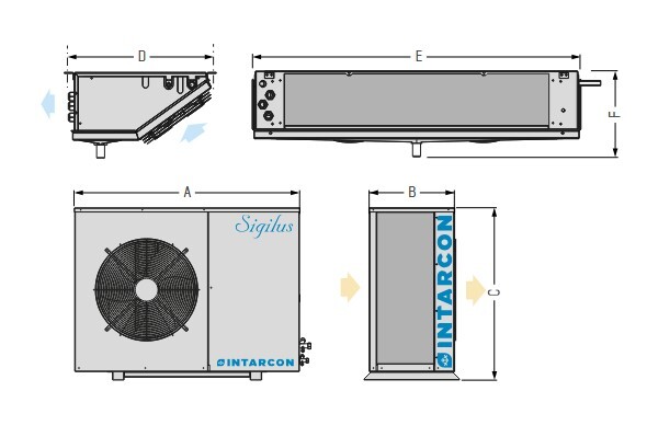Equipo frigorífico baja temperatura BSF-NG-2034A para cámara de congelación