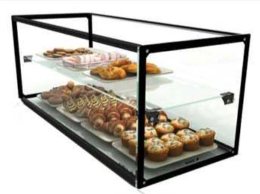 Vitrina Expositora Neutra Cristal Recto y Estante EP36M