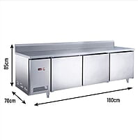 Bajomostrador refrigerado RT-18V(700)
