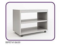 Mueble neutro de buffet modular acabado Calcio