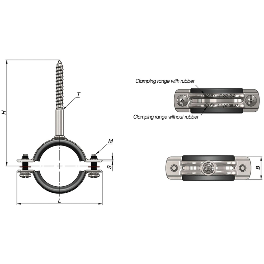 Шелна со гума со хангар шрав