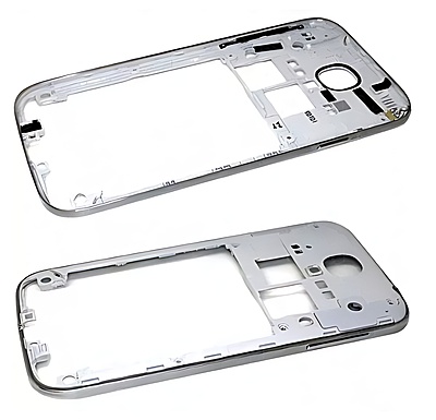 For Samsung Galaxy S4 i9500 - Side Bezel , Rear Housing Chrome With Buttons