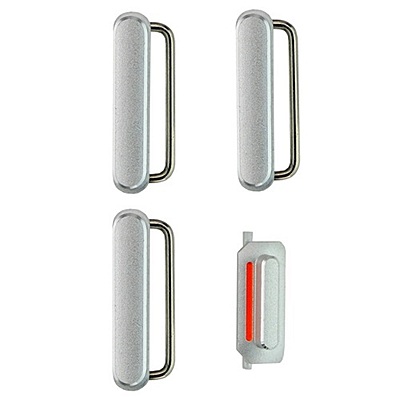 iPhone 6 And 6 Plus - Button Set - Silver , White