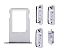 Apple iPhone 6s Plus - Replacement SIM Card Tray , Power Button , Volume Button , Mute Switch - Silver