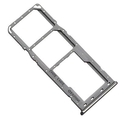 For Samsung Galaxy A50 , A505 - Replacement Dual SIM & Micro SD Card Tray - Silver