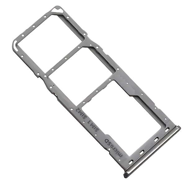 For Samsung Galaxy A50 , A505 - Replacement Dual SIM & Micro SD Card Tray - Silver