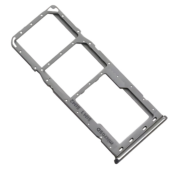 For Samsung Galaxy A50 , A505 - Replacement Dual SIM & Micro SD Card Tray - Silver