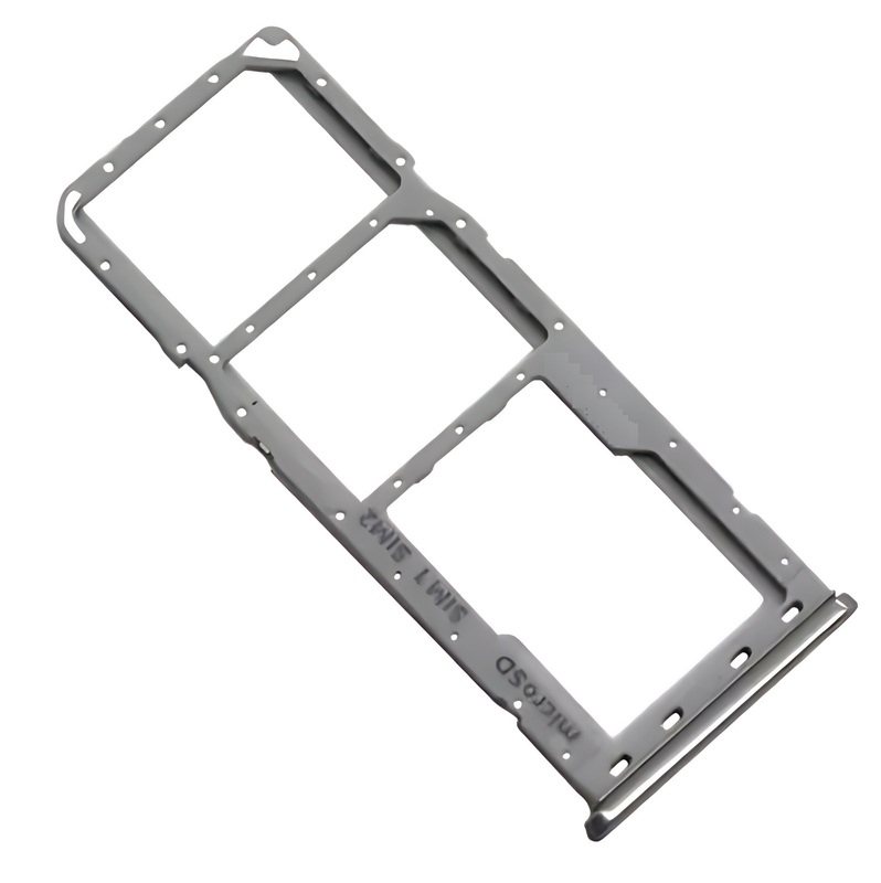 For Samsung Galaxy A50 , A505 - Replacement Dual SIM & Micro SD Card Tray - Silver