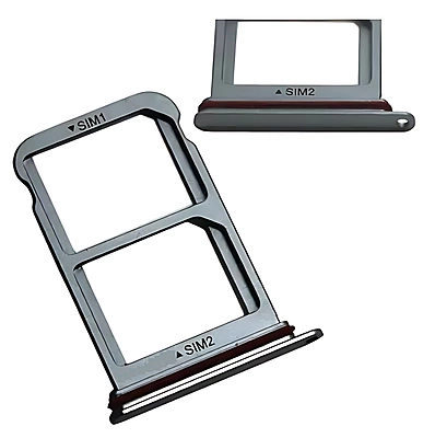 For Huawei P20 Pro - Replacement Dual SIM Card Tray Holder - Silver