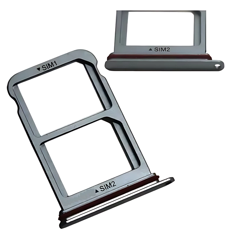 For Huawei P20 Pro - Replacement Dual SIM Card Tray Holder - Silver