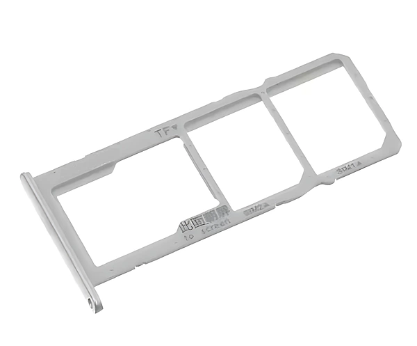 Huawei Y6p - Replacement Dual SIM & SD Card Tray - Silver
