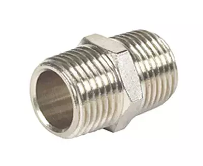 Straight Hex Nipple Male BSPT