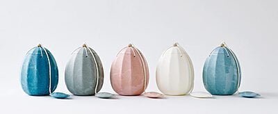 BeyondLife biologisch afbreekbare urn licht blauw