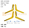 Snorkels w/B 
logo For TRX-4/TRX-6 Benz
  #Electroplate 
Gold