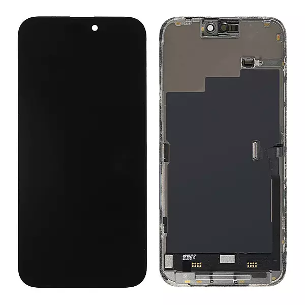Flycdi Soft OLED - iPhone 15 Pro Max Replacement Screen Full High Definition - Soft OLED - Black