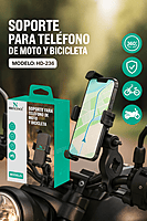Soporte para Telefono de Moto y Bici : HD-236 (New Science) (4.5"-7.0)
