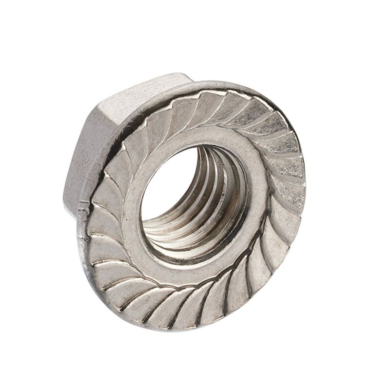 M6 Flanged Nut Serrated DIN 6923 A2-304