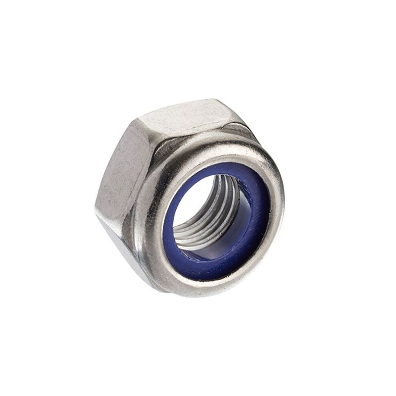 M20 Nylon Insert Nut DIN 985 A2-304 Stainless Steel