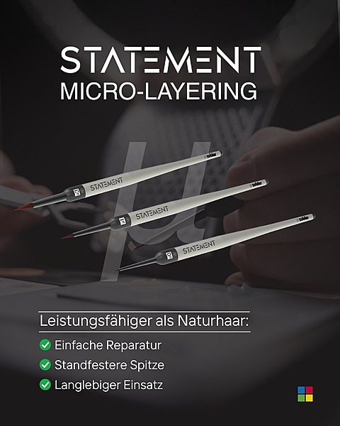 STATEMENT Pinsel für Microlayering