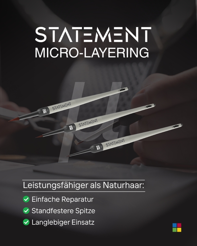 STATEMENT Pinsel für Microlayering