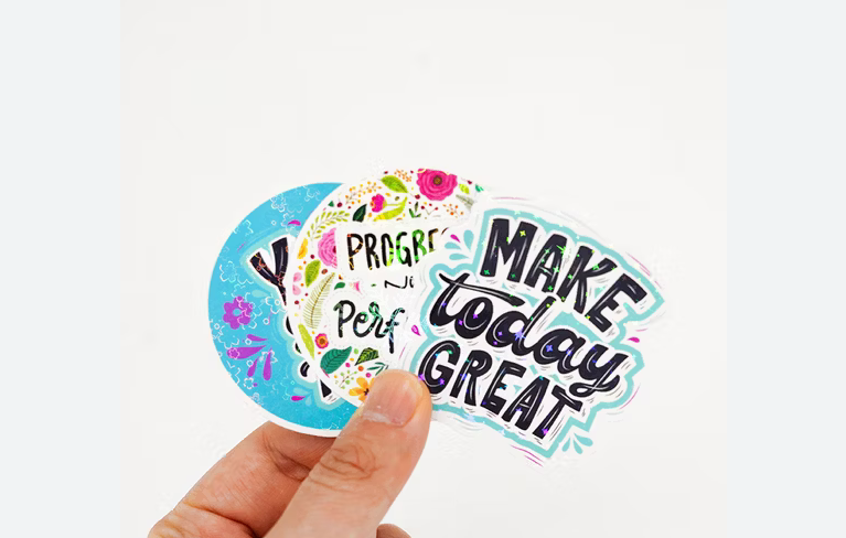 Stickers vinyle monomère blanc