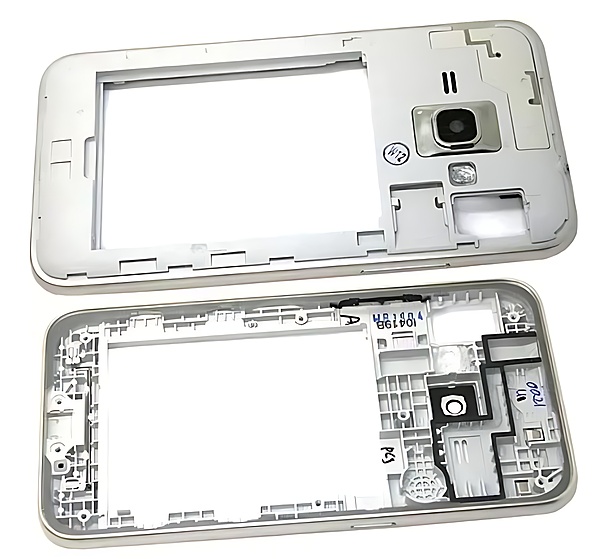 For Samsung J1 2016 , J120 - Replacement Surround Bezel , Chassis With Lens - Gold
