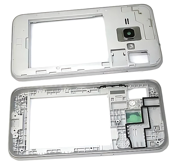 For Samsung J1 2016 , J120 - Replacement Surround Bezel , Chassis With Lens - Silver
