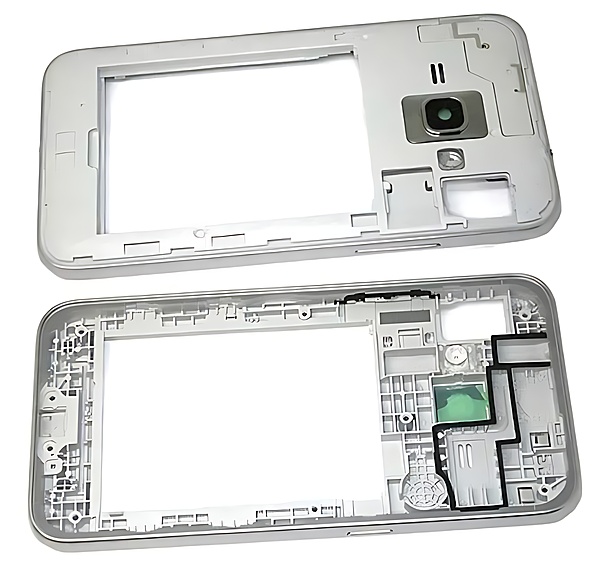 For Samsung J1 2016 , J120 - Replacement Surround Bezel , Chassis With Lens - Silver