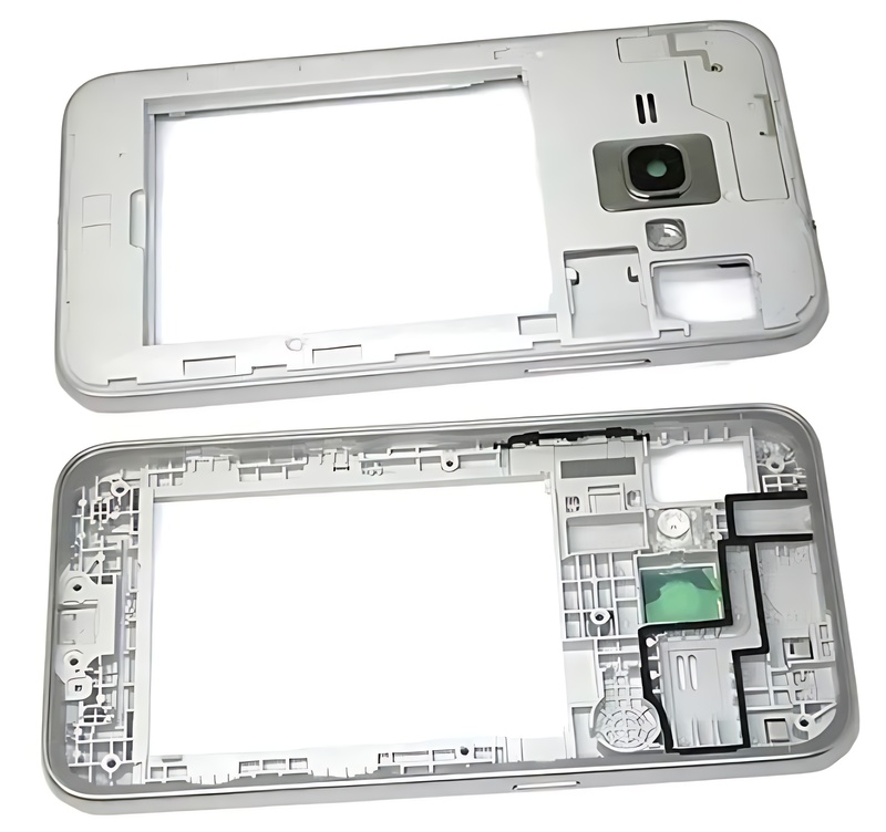 For Samsung J1 2016 , J120 - Replacement Surround Bezel , Chassis With Lens - Silver