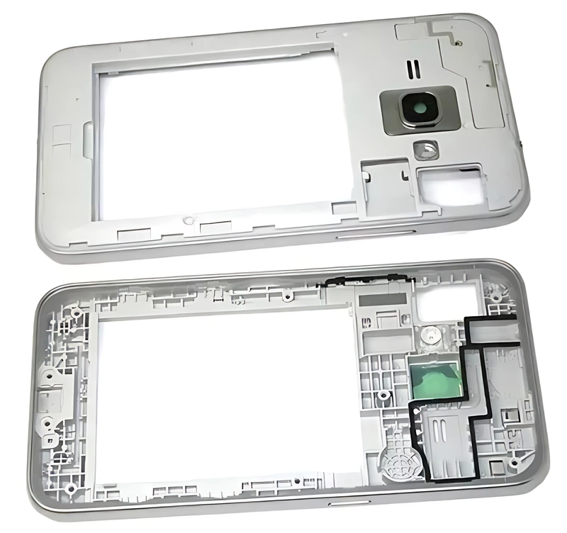 For Samsung J1 2016 , J120 - Replacement Surround Bezel , Chassis With Lens - Silver