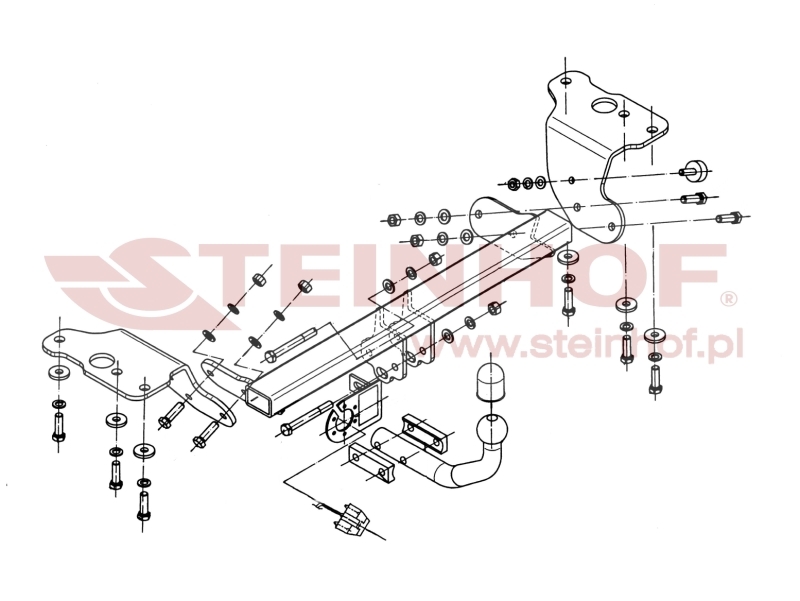 Toyota Auris 3/5D Tow Bar (2007-2012) T-090