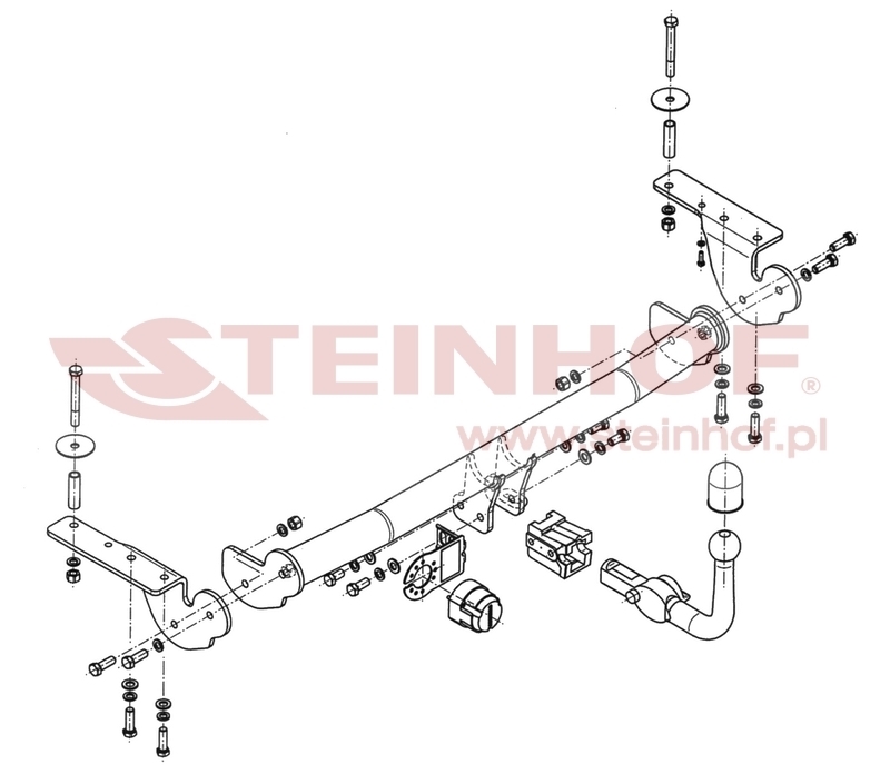 Toyota Avensis 4/5D (T25) Tow Bar (2003-2009) T-105