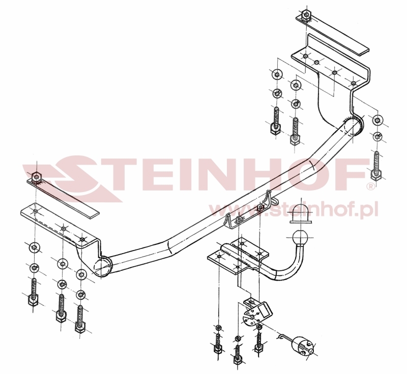 Toyota Corolla Estate (E12) Tow Bar (2002-2007) T-122