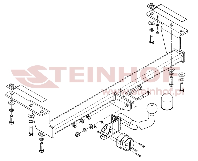 Toyota Corolla 3/5D (E12) Tow Bar (2002-2007) T-126