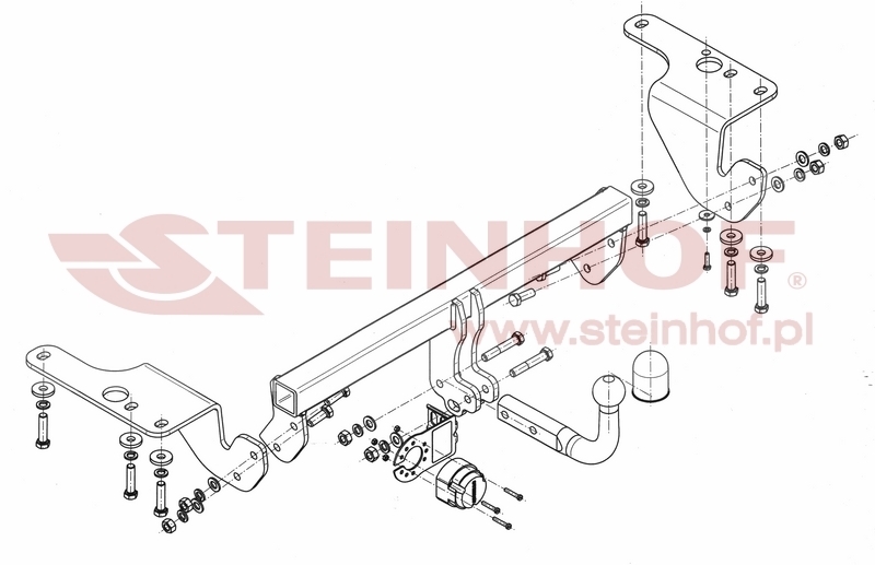 Toyota Corolla 4D (E18) Tow Bar (2013-2019) T-128