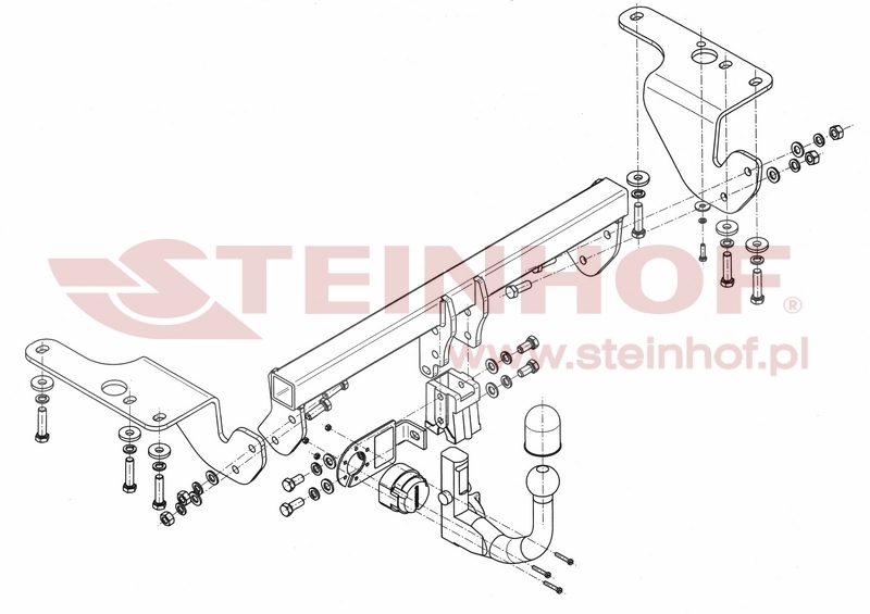 Toyota Corolla 4D (E18) Tow Bar (2013-2019) T-129