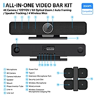 TB5W 4K Video Bar with Wireless Microphones
