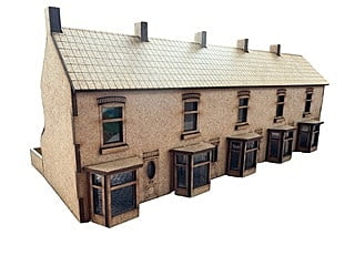 Mumfy's oo gauge - Terraced Houses (5) with Bay Window