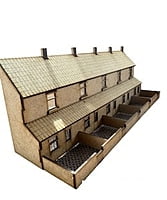 Mumfy's oo gauge - Terraced Houses (5) with Bay Window