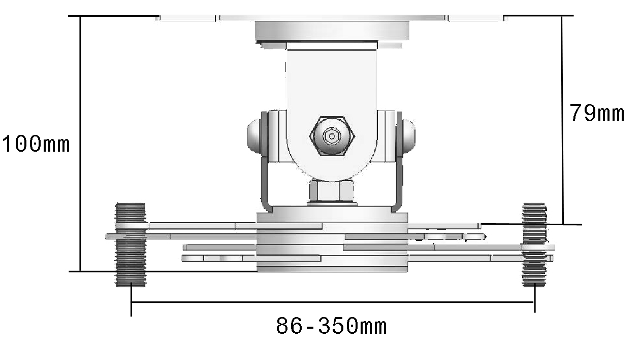 Vision Close-Coupled Projector Ceiling Mount