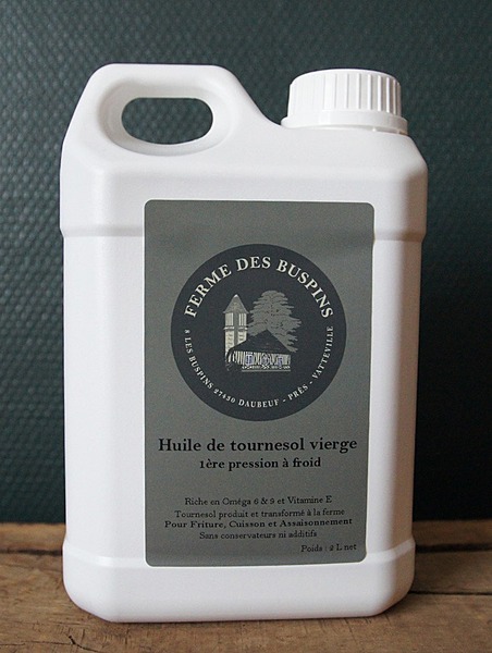 Huile de Tournesol - Jerrican de 2 L