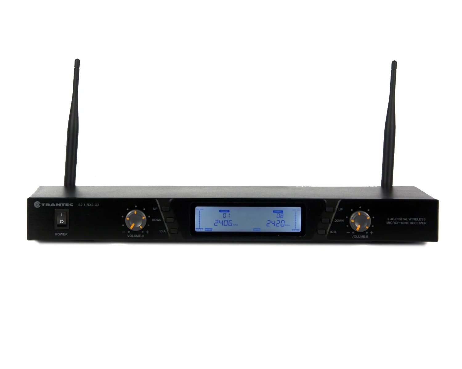 Trantec Dual Receiver System with 2 Handheld Transmitters