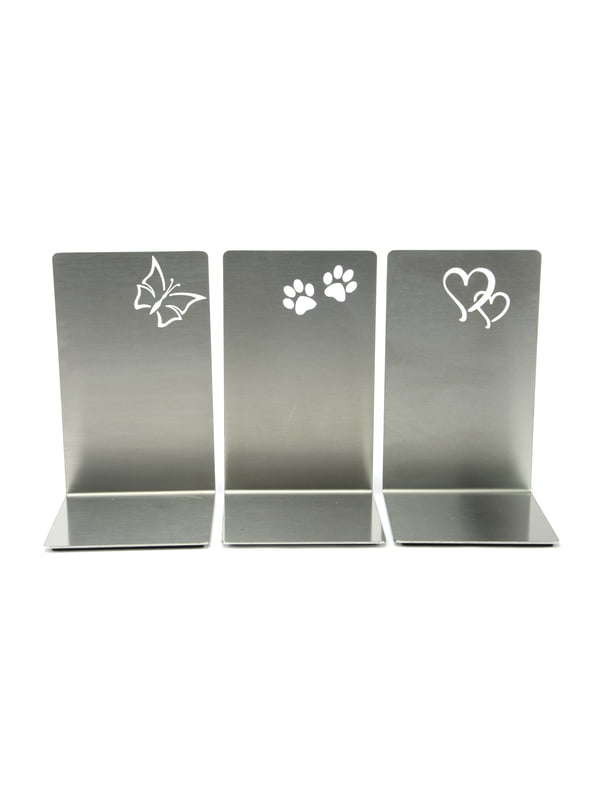 Staander rvs met figuratie hartjes/pootjes/vlinders