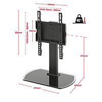 TTAP Swivel Table Top TV Stand - VESA 200x300 - 40 kg