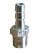 SS Male Hosetails BSPT