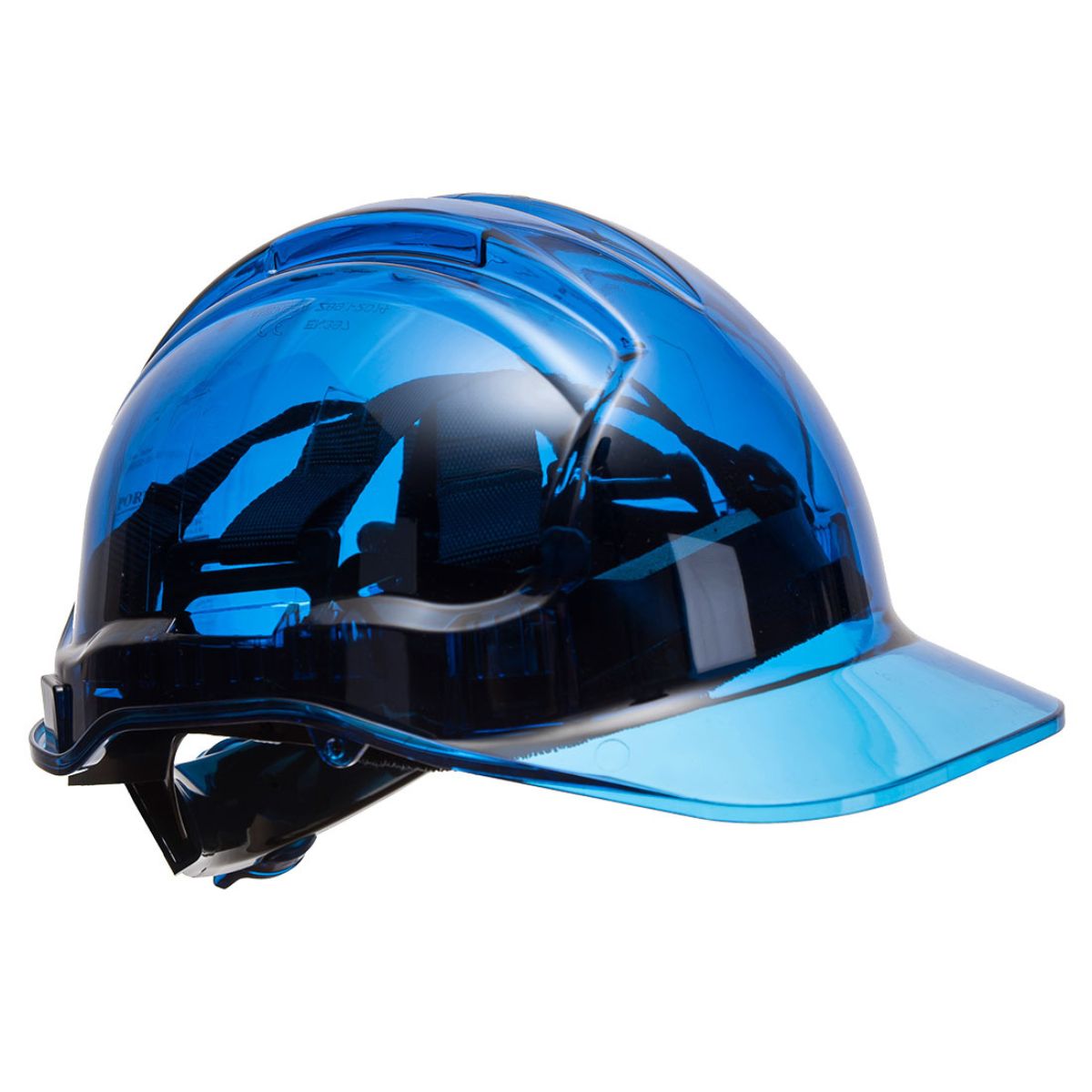 Portwest PV64 - Peak View Plus Helm met draaiknop Blauw