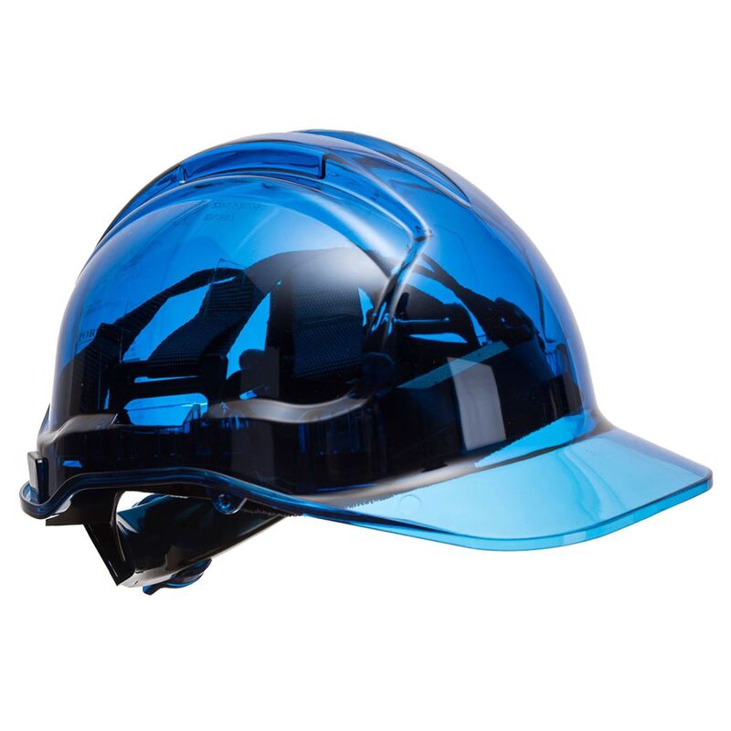 Portwest PV64 - Peak View Plus Helm met draaiknop Blauw