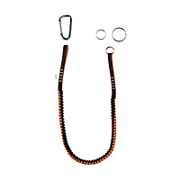 Black Bull Tool Lanyard zwart-oranje – ring-ring, maximale zichtbaarheid en zekerheid